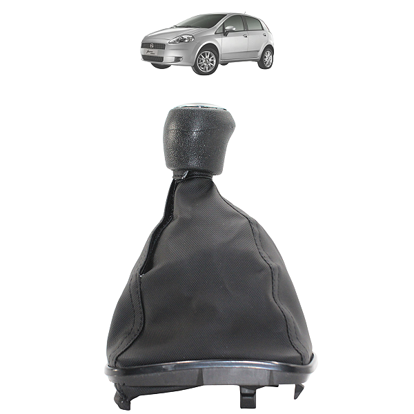 Coifa Alavanca + Manopla Câmbio Punto Linea 2008 Até 2017