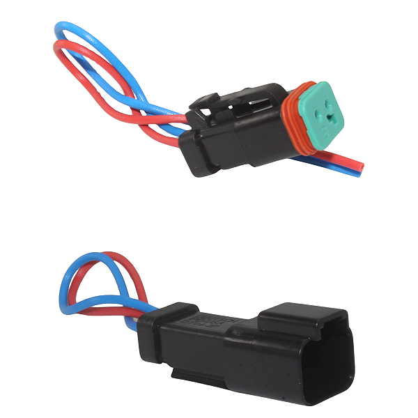 Par Chicote Plug Conector Bico Pulverizador Agrícola Deutsch Caminhão Ônibus Sensor Sinto