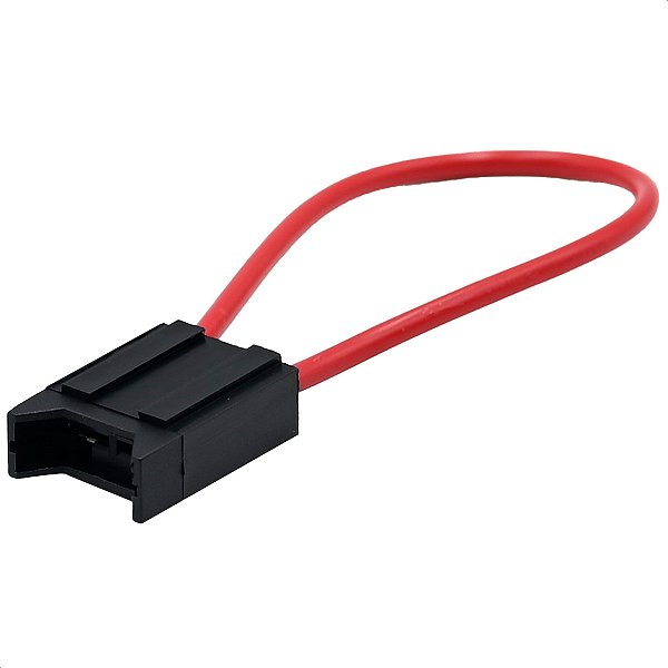 Chicote 2 Vias Porta Fusível Unival Terminal 6.3 mm Fio 4mm