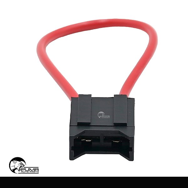 Chicote 2 Vias Porta Fusível Unival Terminal 6.3 mm Fio 4mm