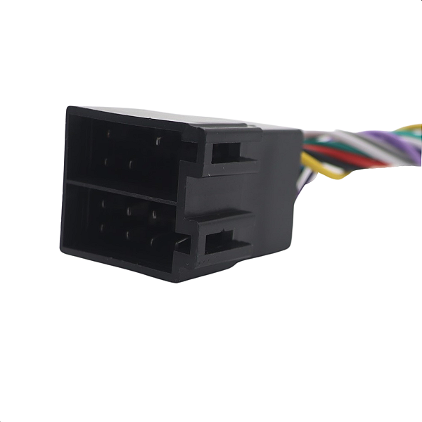 Chicote Macho Universal 16 Vias 12 Fios Plug Conector Radio Som Auto