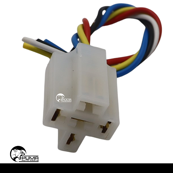 Chicote Porta Relé 5 Vias Universal 2 Fios 1.5mm 3 Fios 2.5mm Terminal 6.3mm