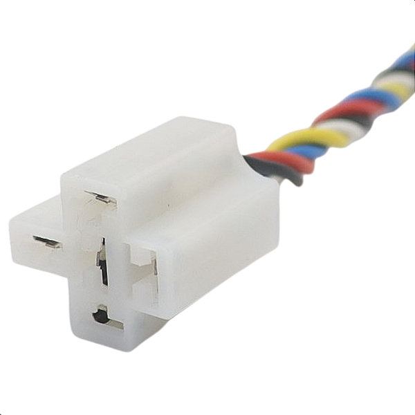 Chicote Porta Relé 5 Vias Universal 2 Fios 1.0mm 3 Fios 1.5mm Terminal 6.3mm