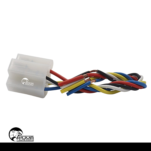 Chicote Porta Relé 5 Vias Universal 2 Fios 1.0mm 3 Fios 1.5mm Terminal 6.3mm