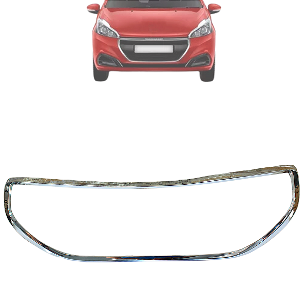 Friso Moldura Peugeot 208 2013 2014 15 2016 Grade Parachoque Cromado