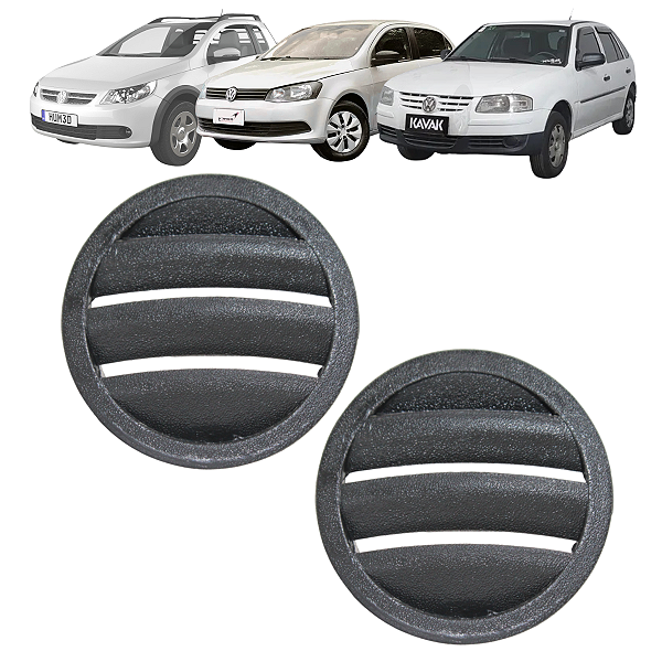 Par Difusor De Ar Gol Parati Saveiro G3 1999 Até 2005 G4 2006 Até 2014 Grafíte