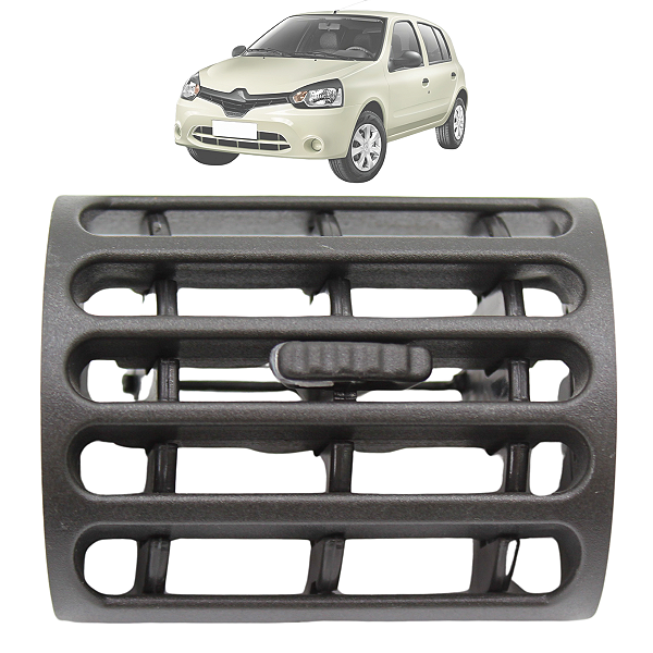 Difusor Saida De Ar Lateral Clio 2000 01 02 03 04 A 2016 Cinza Escuro