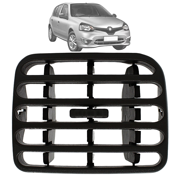 Difusor De Ar Cinza Claro Central Clio 2000 Até 2016