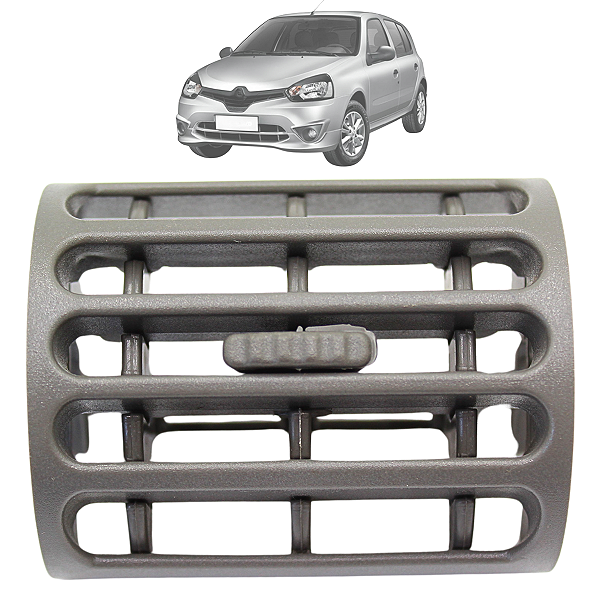Difusor Saida De Ar Lateral Clio 2000 01 A 2016 Cinza Claro