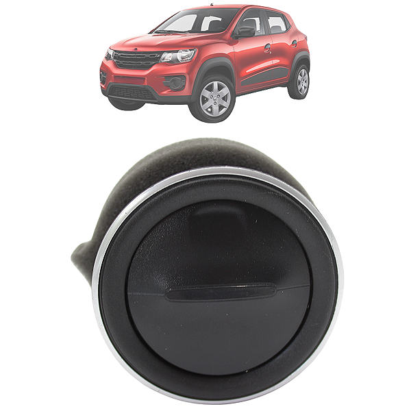 Difusor Grade Ar Lateral Kwid 2017 2018 2019 2020 2021 2022 Prata