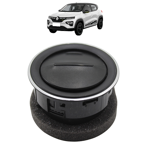 Difusor Grade Ar Lateral Kwid 2017 2018 2019 2020 2021 2022 Prata