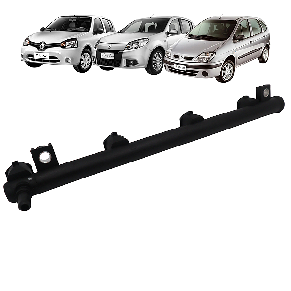 Flauta Bico Injetor Combustível Clio Scenic Sandero Duster Nissan Livina 1.6 16V