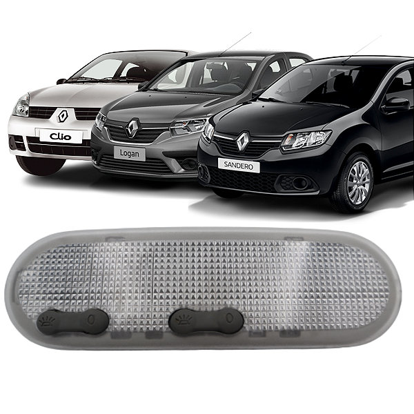 Lanterna Luz Teto Clio Logan Sandero Duster Livina Versa 2 Botão