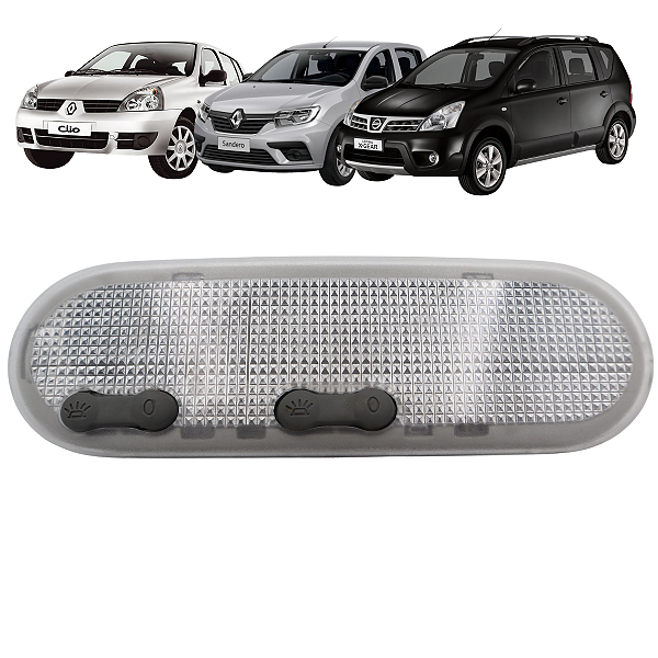 Lanterna Luz Teto Clio Logan Sandero Duster Livina Versa 2 Botão
