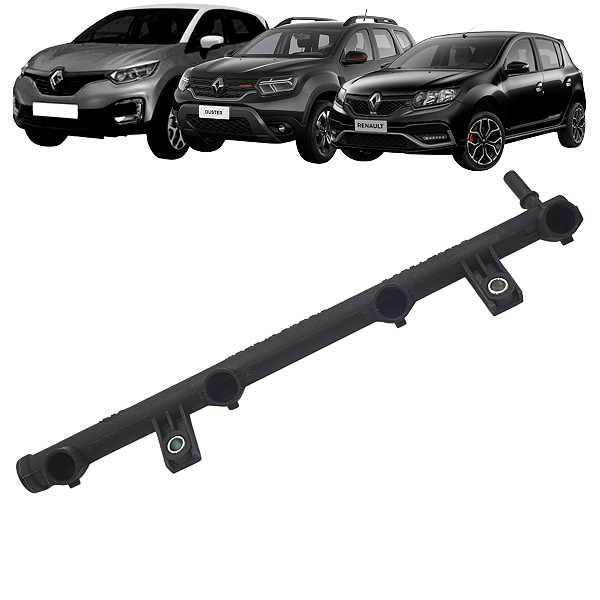 Flauta Bicos injetores Sistema Siemens Deka Captur 2.0 16V 2017 Até 2020 Duster 2015 Até 2022 Duster 2.0 16V 2011 Até 2020 Sandero 2.0 16V 2015 Até 2021