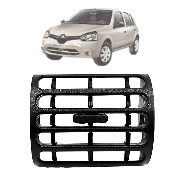 Difusor Saida De Ar Lateral Clio 2000 01 02 03 04 05 06 07 A 2016 Preto