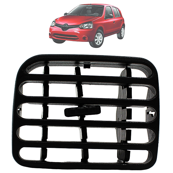 Difusor Saida De Ar Central Esquerdo Clio 2000 01 A 2016 Preto
