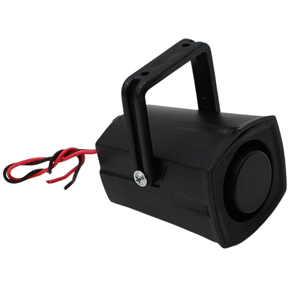 Micro Sirene De Ré 12V 100DB Suporte Movel 1 Toque