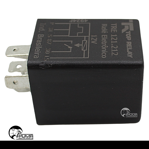 Relé Eletrônico 12v 40a 6 Terminais Para Ligações 1 Toque