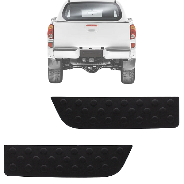 Par Pisante Parachoque Traseiro L200 Triton 2008 09 10 11 12 13 até 2016