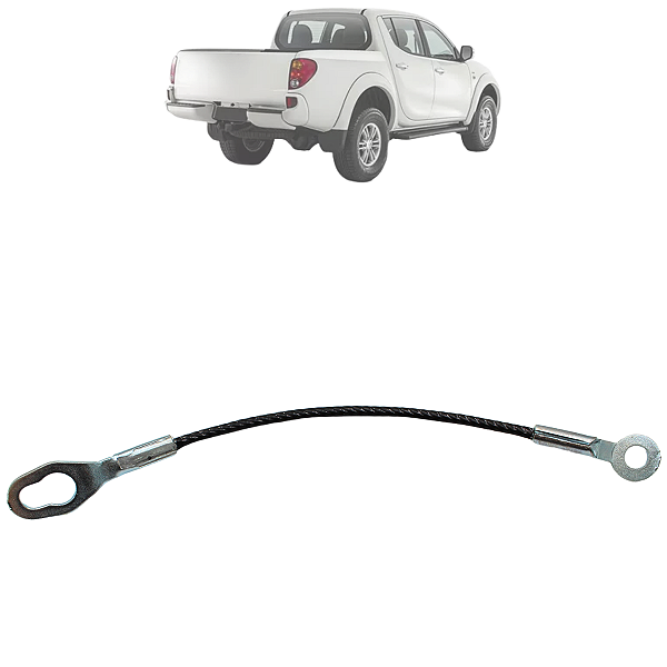 Cabo Aço Tampa Caçamba Traseira L-200 1996 Até 2005