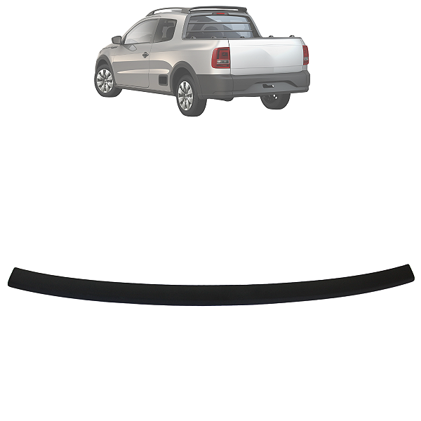 Moldura Superior Tampa Traseira Caçamba Saveiro 2010 Até 2019