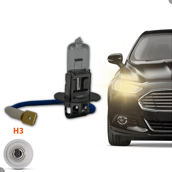 Lâmpadas Halógena Farol H3 12V 55W 1200