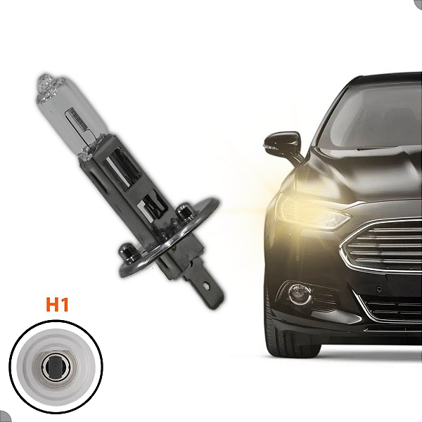 Lâmpada Halógena Farol Automotiva Padrão Original H1 12V 55W