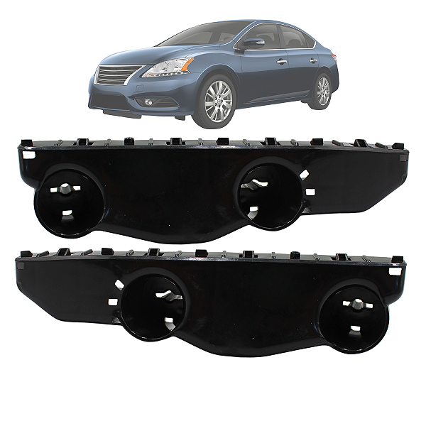 Kit 02 Guia Suporte Para Choque Dianteiro Sentra 2014 Até 2016
