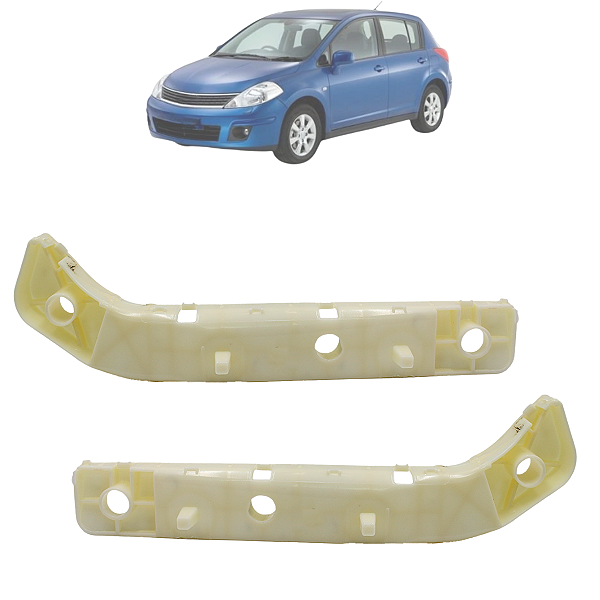 Kit 02 Guia Suporte Para Choque Traseiro Tiida 2008 Até 2013