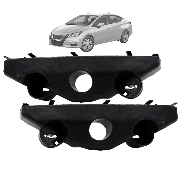 Kit 02 Suporte Guia Para Choque Versa 2021 2022 2023 Dianteiro