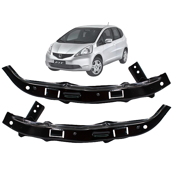 Kit 02 Suporte Guia Farol Fit 2004 Até 2008