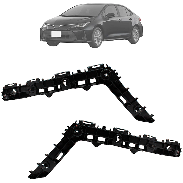 Kit 02 Suporte Guia Para Choque Traseiro Corolla 2020 Até 2025