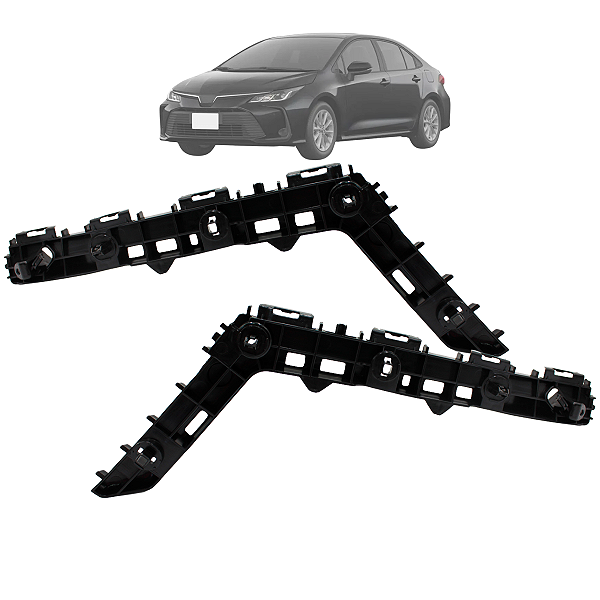 Kit 02 Suporte Guia Para Choque Traseiro Corolla 2020 Até 2025