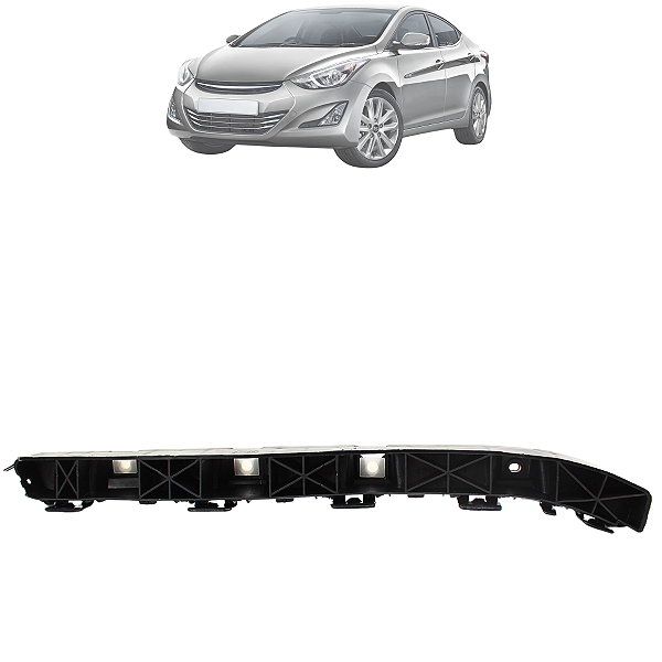 Guia Suporte Para Choque Traseiro Elantra 2012 Até 2016