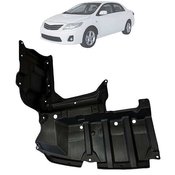 Protetor Defletor Inferior Para Choque Corolla 2009 Até 2014