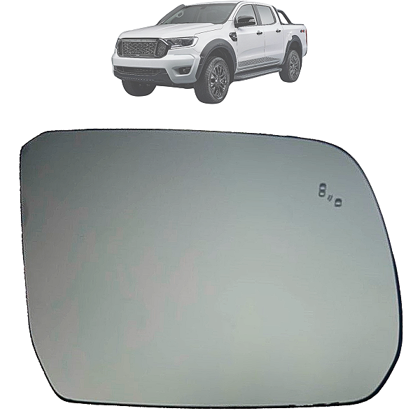 Lente Espelho Retrovisor Com Base Ranger 2023 2024 Original
