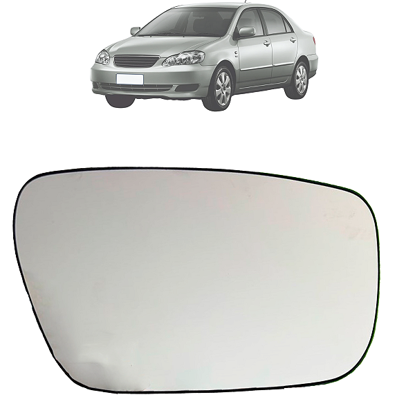 Lente Espelho Retrovisor Com Base Toyota Corolla 2003 Até 2008 Original