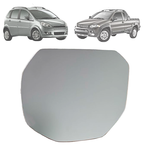 Lente Espelho Retrovisor Strada Adventure Palio Ideia Adventure 2011 Até 2014 Original