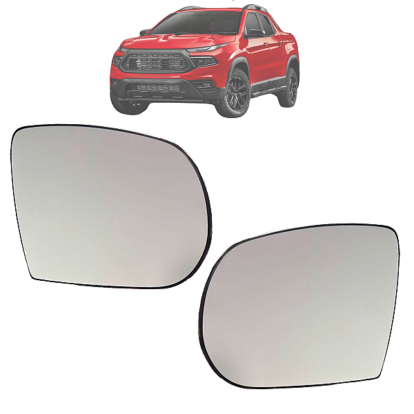 Par Lente Espelho Retrovisor Fiat Toro 2016 Até 2023 Original
