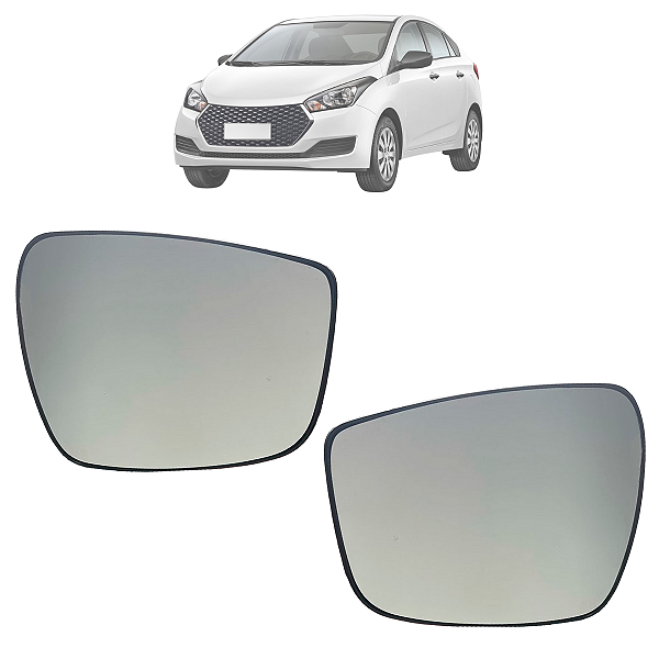 Par Lente Espelho Retrovisor Base HB20 2013 Até 2019 Original