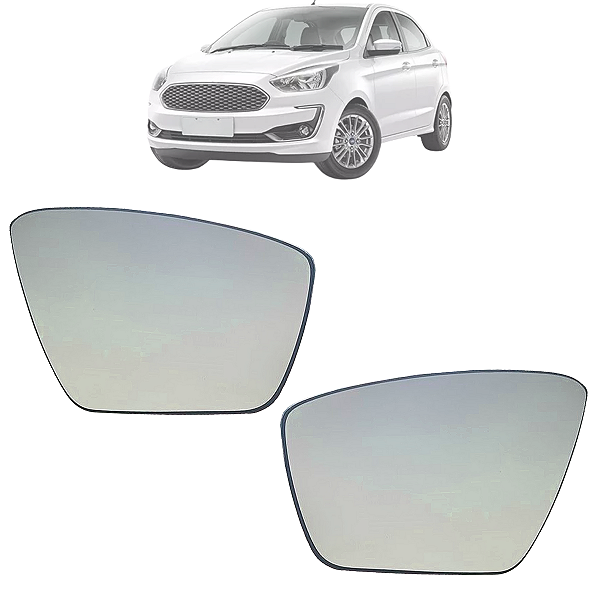 Par Lente Espelho Retrovisor Com Base Ford Ka 2015 Até 2024 Original