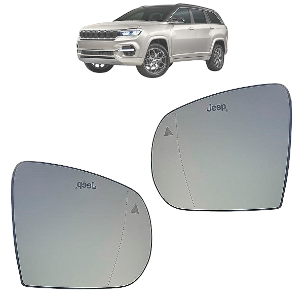 Par Lente Espelho Retrovisor Com Sensor Base Commader 2022 2023 Original