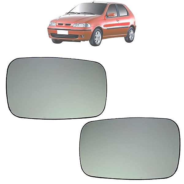 Par Lente Espelho Retrovisor Base Palio 1996 Até 2000 Original