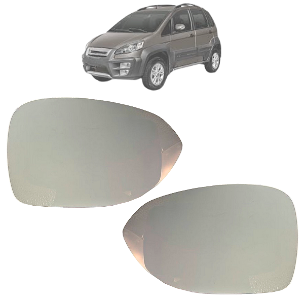 Par Lente Espelho Retrovisor Base Idea 2011 Até 2016 Original