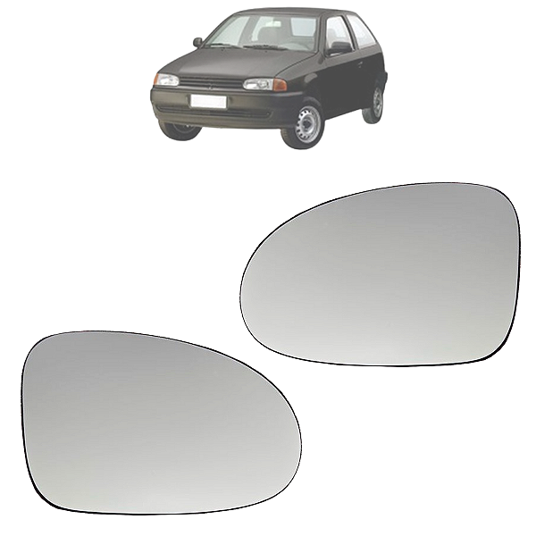 Par Lente Do Espelho Retrovisor Base Gol G2 1995 Até 1999 Original