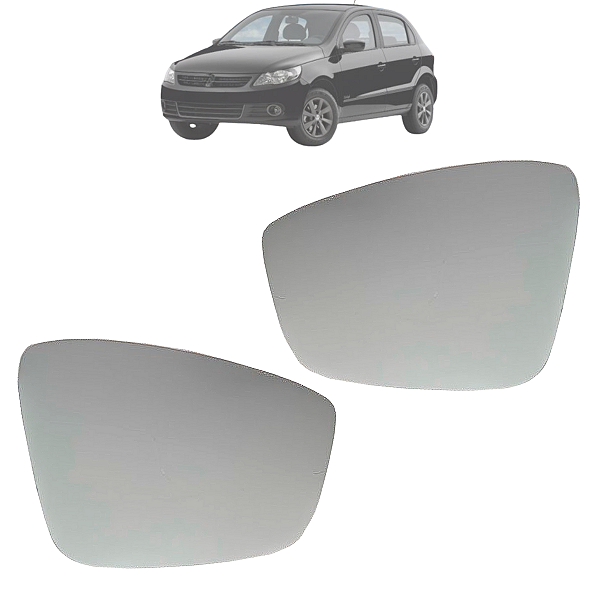 Par Lente Espelho Retrovisor Com Base Gol G5 2009 Até 2013 Original