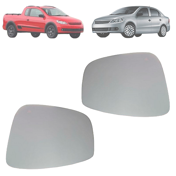 Par Lente Retrovisor Com Base Gol Voyage 2009 Até 2011 Saveiro 2010 2011 Original
