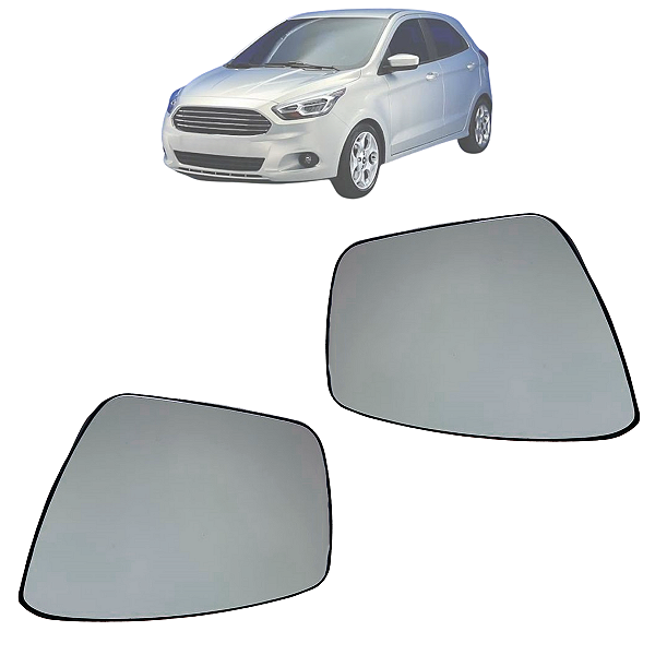 Par Lente Espelho Retrovisor Base Ford Ka 2014 2015