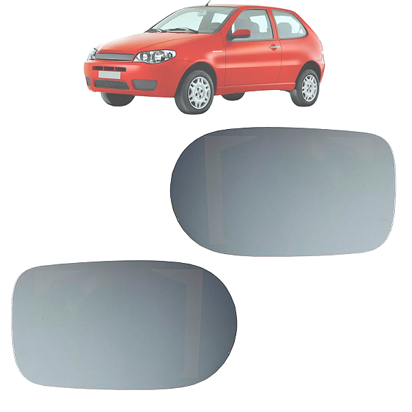 Par Lente Espelho Retrovisor Base Palio 2001 Até 2010